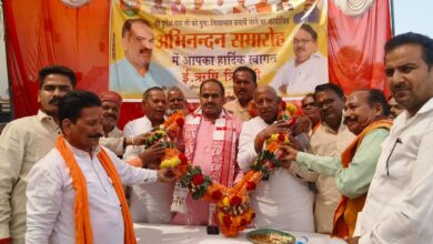 कुशीनगर : जिलाध्यक्ष दुर्गेश राय का हुआ भव्य स्वागत