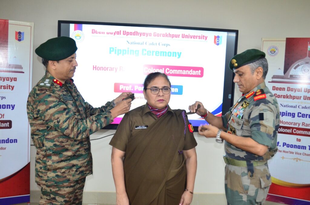 Nominee Patriarch Prof. Poonam Tandon conferred with the Honorary Degree of Colonel Commandant