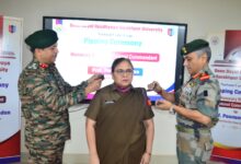 Nominee Patriarch Prof. Poonam Tandon conferred with the Honorary Degree of Colonel Commandant